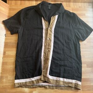 Retro bowling shirt size large